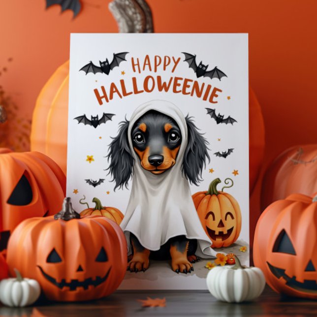 Cute Dachshund Halloween Card (Creator Uploaded)