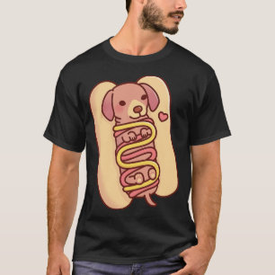 Cute Dachshund Hotdog Bun T-Shirt