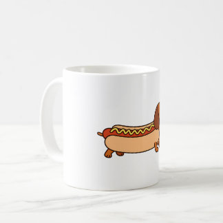 Cute dachshund hotdog	 coffee mug