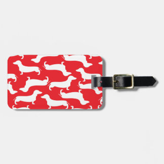 Cute Dachshund Pattern Perfect Gift for Doxie Love Luggage Tag