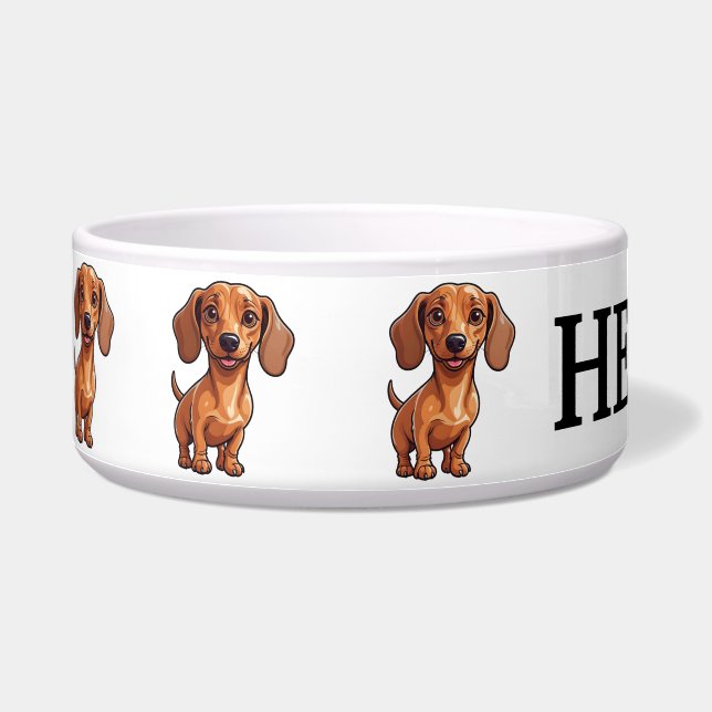 Cute Dachshund Personalise (Left)