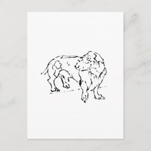 Cute Dachshund  – Personalised Dog Postcard