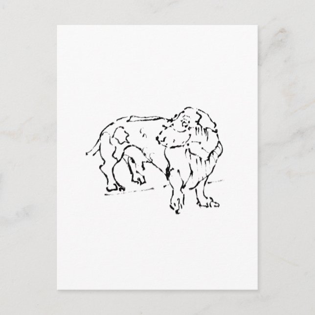 Cute Dachshund  – Personalised Dog Postcard (Front)