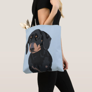 Cute Dachshund   Pet Sausage dog Tote Bag