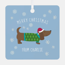 Cute Dachshund Photo Christmas