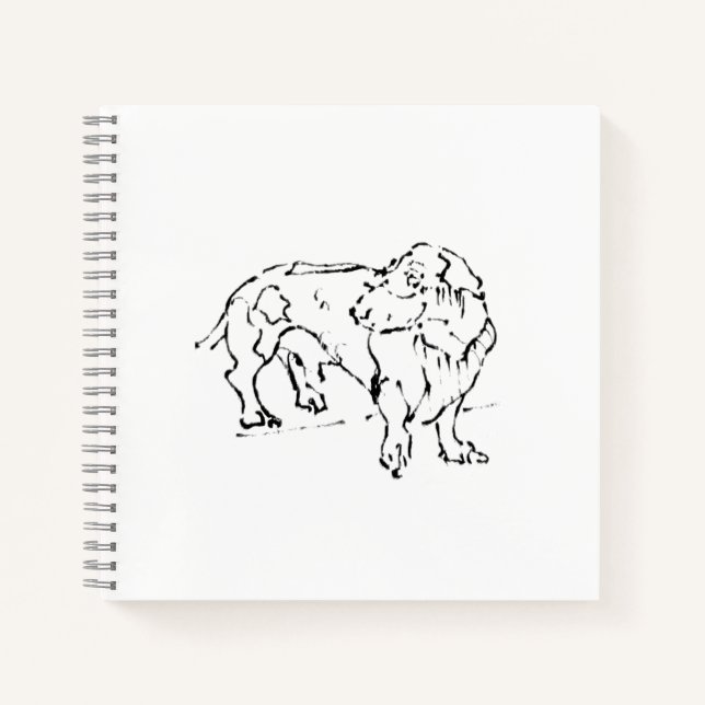 Cute Dachshund Sausage Dog – Personalised Journal (Front)