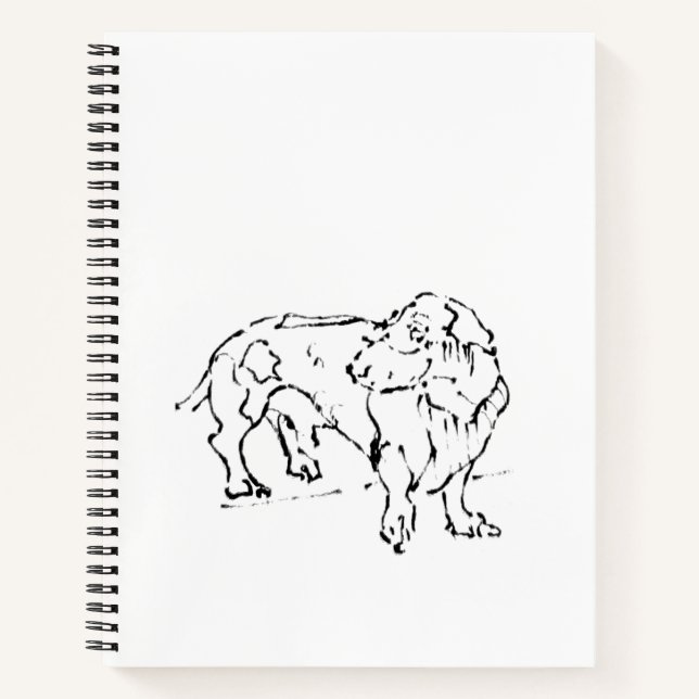 Cute Dachshund Sausage Dog – Personalised Journal (Front)