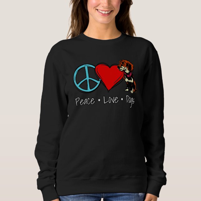 Cute Dachshund Saying With Rough Haired Dachshund  Sweatshirt (Front)