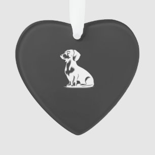 Cute Dachshund Stylish Little Hunting Dog Ornament