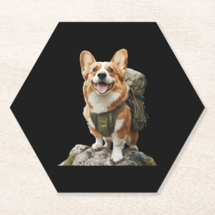 Cute Dachshund Stylish Little Hunting Dog Paper Coaster