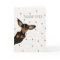 Cute Dachshund thank you card with hearts