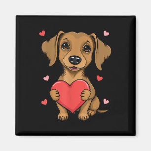 Cute Dachshund Valentines Day Heart Lover Dog Mum Magnet