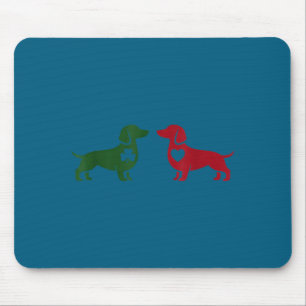 Cute Dachshund Valentines Patrick's Day Lover Dog Mouse Mat