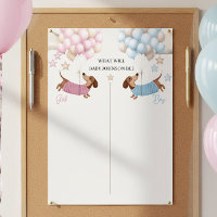Cute Dachshund Wiener Dog Gender Reveal Game