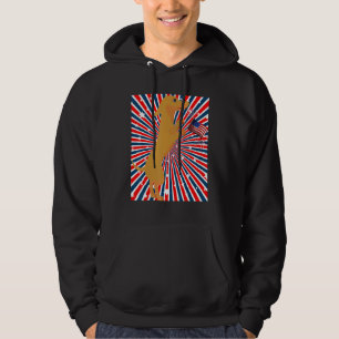 Cute Dachshund Wiener Dog Patriotic Celebration Hoodie