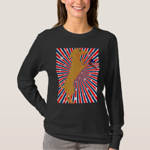 Cute Dachshund Wiener Dog Patriotic Celebration T-Shirt