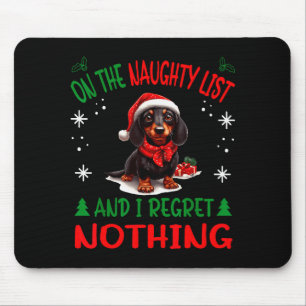 Cute Dachshund Wiener Doxie Dog Dog Christmas On T Mouse Mat