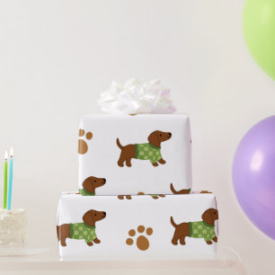 Cute Dachshund Wrapping Paper 