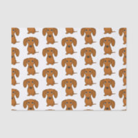 Cute Dachshunds Pattern | Red Wiener Dogs