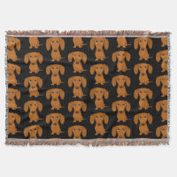 Cute Dachshunds Pattern | Smooth Coated Red Doxies