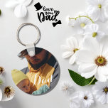 Cute Dad and me Personalised Photo collage Key Ring<br><div class="desc">Explore this adorable and modern Father's Day gifts featuring cute photo collages for new dads and those celebrating birthdays. Don't miss this 'Dad and Me' keychain design, a perfect keepsake for the special father in your life. You can change the picture and text front and back to make it yours....</div>