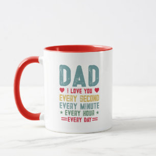 Cute Dad love word art  Mug