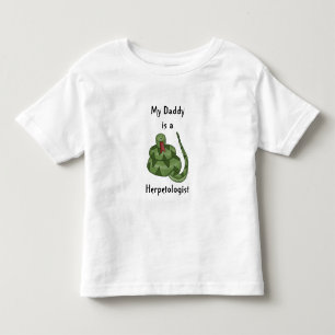 Cute Daddy is a Herpetologist Snake Lover Kids Toddler T-Shirt