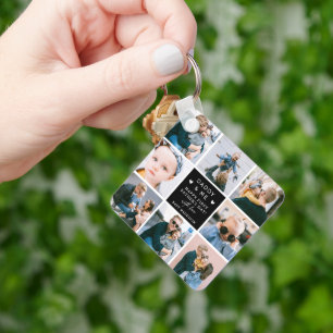 Cute 'Daddy & Me' Photo Collage 1st Father's Day  Key Ring