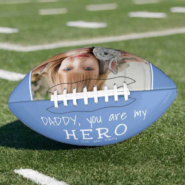 Cute Daddy you are my Hero Father`s Day Photo American Football (Creator Uploaded)