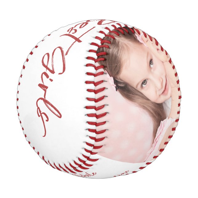 Cute Daddys Best Girls Fathers Day Personalised Baseball (Angled)