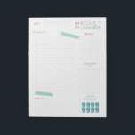 Cute Daily Planner Notepad<br><div class="desc">Plan your day with this simple daily planner with "washi tape".  You can write down your to-dos,  goals,  meals,  grocery list and even check off how many glasses of water you have drunk. 

 Also available:</div>