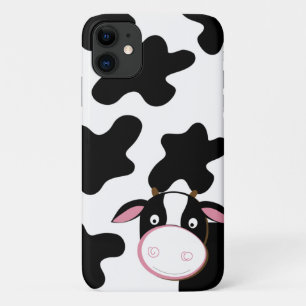 Cute Dairy Cow Black White Cows Pattern iPhone 11 Case