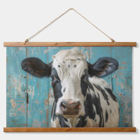 Cute Dairy Cow Farmhouse Painting