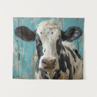 Cute Dairy Cow Farmhouse Painting