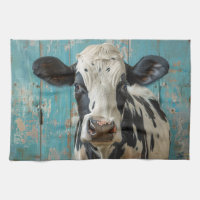Cute Dairy Cow Farmhouse Painting