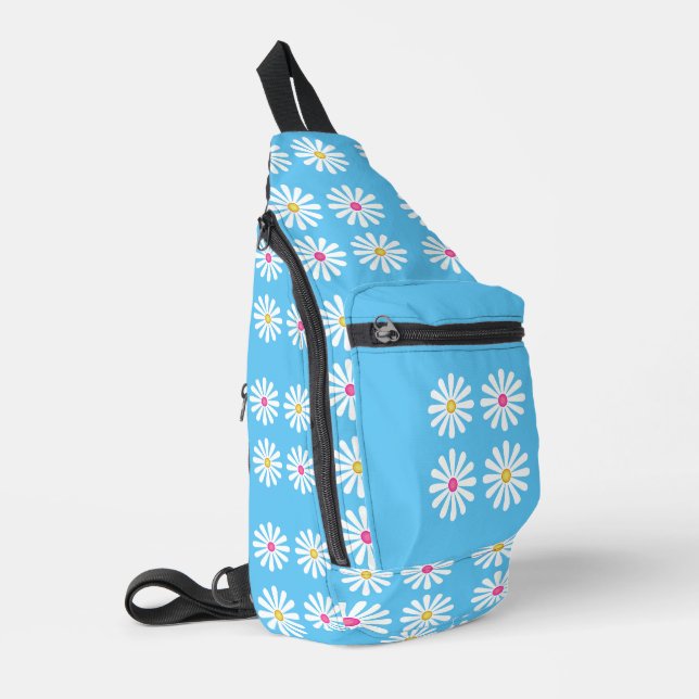Cute daisies sling bag (Left Corner)