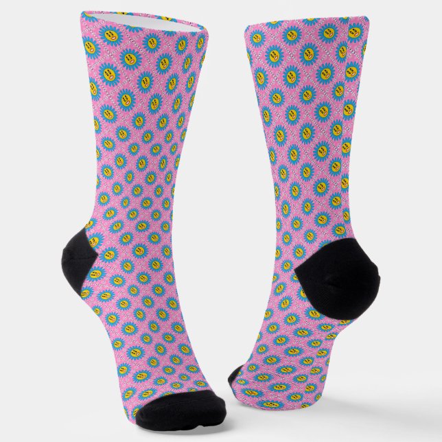 Cute Daisies  Socks (Angled)