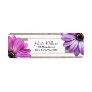 Cute Daisies Wood White Stripes Add Name