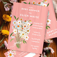 Cute Daisy Bouquet Handpainted Custom Baby Shower 