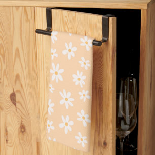 Cute Daisy Flower Pattern Tea Towel