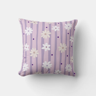 Cute daisy Pastel Colour Flower Pattern Collection Cushion