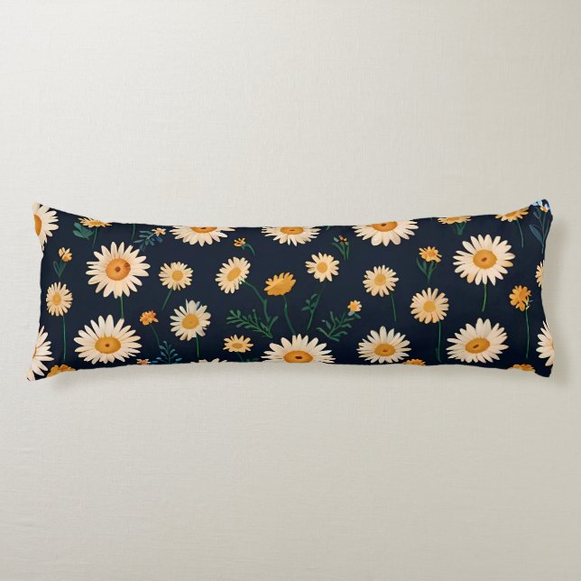 Cute Daisy Patterns Body Cushion (Front)