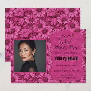 Cute Daisy Surprise Birthday Event Invitation