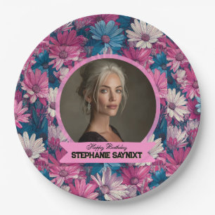 Cute Daisy Teen Birthday Gifts For Cousin Paper Plate