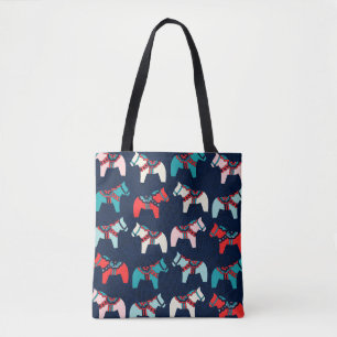Cute Dala Horses Tote Bag