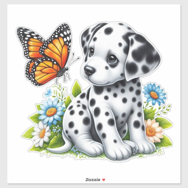 Cute Dalmatian/Butterfly friends (Sheet)