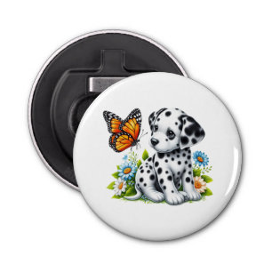 Cute Dalmatian/Butterfly friends Bottle Opener