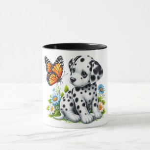 Cute Dalmatian/Butterfly friends Mug