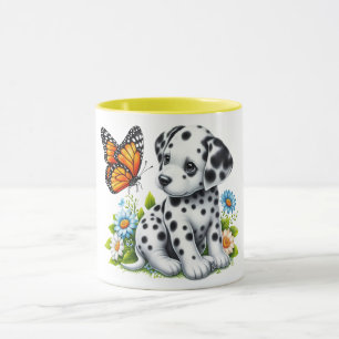 Cute Dalmatian/Butterfly friends Mug