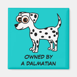 Cute Dalmatian Cartoon Owned by a Dalmtian Magnet